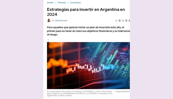 ámbito: Strategies to invest in Argentina in 2024