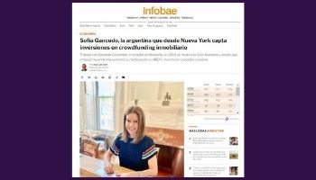 Sofía Gancedo, the Argentine who, from New York, provides investments in real estate crowdfunding