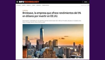 Bricksave, a fintech company that offers returns of up to 9% in dollars for investing in properties in the US.