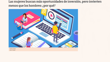 El Cronista: Women seek more investment opportunities, but invest less: why?